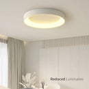 Axyaa Wood Grain White Acrylic LED Ceiling Light for Home Decoration