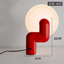 Axyaa Space Age LED Floor Lamp- Red and White Creative Design