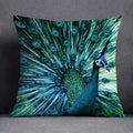 Axyaa Dark Green Floral Animal Pattern Pillow Case for Modern Home Decor