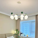 Axyaa Minimalist LED Glass Pendant Chandelier for Modern Home Decor