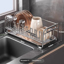 Axyaa Stainless Steel Dish Drying Rack Organizer Shelf for Kitchen Bowl Drainer