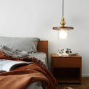 Axyaa Glass LED Pendant Light Chandelier Modern Art Decor Hanging Lamp Wood