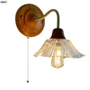 Axyaa Clear Flower Glass LED Wall Lamp, Nordic Modern Style