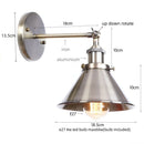 Axyaa Industrial LED Wall Lamps for Bathroom Mirror Stair Dinning Room Bar Home Decor