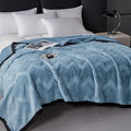 Axyaa Double Layer Rabbit Plush Blanket for Sofa and Air Conditioning