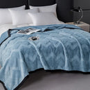 Axyaa Double Layer Rabbit Plush Blanket for Sofa and Air Conditioning