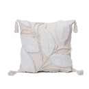 Axyaa Floral Pillow Case: Light Luxury Embroidered Cushion Cover, 45x45cm