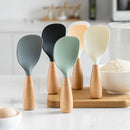 Silicone Spoon: Non-stick, Anti-Scald, High-Temp-Resistant - Axyaa Kitchen Gadget