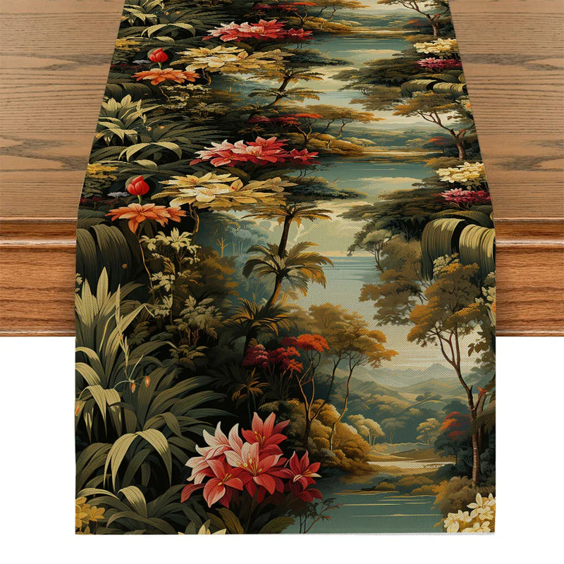 Axyaa Table Runner Wedding Decoration Cloth Dining Decor Runners Washable Dining Long Cloth