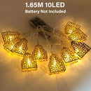 Axyaa Moon Star LED String Lights Eid Ramadan Home Decoration Party Supplies