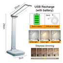 Axyaa LED Desk Lamp: Dimmable Touch Night Light, USB Rechargeable, Eye Protection, Foldable