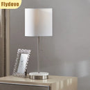 Axyaa Touchable LED Desk Lamp, USB, Three-Level Dimming, Fabric Decorative Bedlight