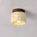 Axyaa Travertine Stone Ceiling Light EC27 Fixture for Bedroom Hallway Staircase