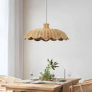 Axyaa Rattan Chandelier: Japan Weave Pendant Lamp for Home, Hotel, Shop - Retro Mood Lighting