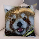 Axyaa Red Panda Print Pillowcase for Cute Wildlife Home Decor