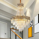 Axyaa Nordic Modern Luxury Villa Crystal Chandelier for Hotel and Home Lighting