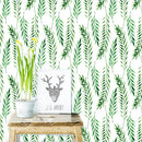 Axyaa Boho Leaves Watercolor Wall Decals - Peel and Stick Botanical Plant Decals