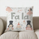 Axyaa Merry & Bright Ballet Girl Pillow Cover for Sofa, Bedroom, Car
