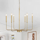 Axyaa Iron Candle Chandelier for Living Room Dining Bedroom