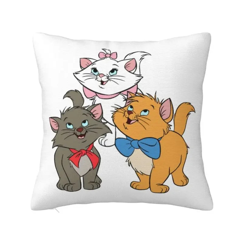 Axyaa Cat Kitten Luxury Pillow Cover Cartoon Animal Cushion Cover
