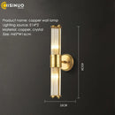 Axyaa Copper Indoor Wall Sconce Light E14 Base Fixture for Bedroom Living Room Hallway