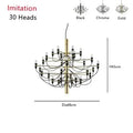 Axyaa Sarfatti 2097 Chandelier: High-End Decor for Living Room, Bedroom, and Kitchen