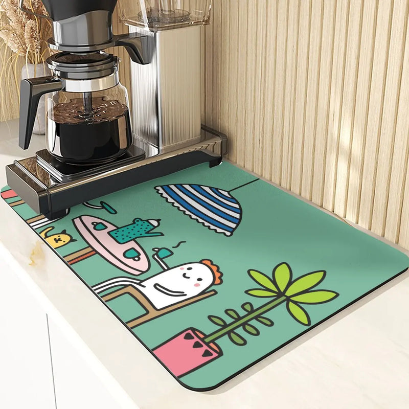 Starry Sky Absorbent Drying Mat - Axyaa Kitchen & Dining Table Mats