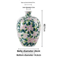 Axyaa Floral Ceramic Vases: European Style, High-End Feel, Hydroponic, Living Room Décor