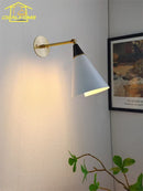 Axyaa Black/Gold Brass Wall Lamp LED Swing Arm Sconces for Kitchen Island & Bedside