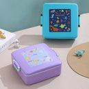 Axyaa Kids Bento Lunch Box: Portable, Microwavable, Leakproof Storage Container
