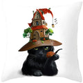 Axyaa Halloween Pumpkin Cushion Cover 18x18 - Farmhouse Throw Pillow for Home Decor
