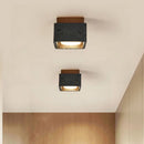 Axyaa Black Cave Stone Ceiling Light for Retro Medieval Hallway & Balcony