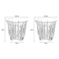 Axyaa Striped Glass Coffee Cup Espresso Mug for Latte Cappuccino Tea