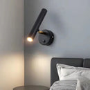 Axyaa Rotatable LED Wall Lamp Gold White Metal for Bedroom Living Room