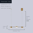 Axyaa Modern LED Pendant Light, Dimmable Kitchen Chandelier for Living Room, Dining Room, Bar