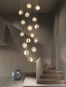 Axyaa Luxury Crystal Ball Chandelier for Modern Living Room Lighting