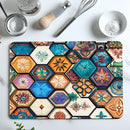 Axyaa Christmas Kitchen Draining Mat: Absorbent, Quick Dry, Antiskid Pad for Tableware