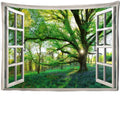 Axyaa Beach Sun Forest Painting Tapestry Wall Hanging for Boho Home Decor