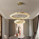 Axyaa Nordic Crystal LED Chandelier for Dining Kitchen Living Room