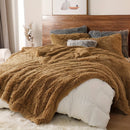Axyaa Plush Faux Fur Blanket Double-Sided Cozy Warmth for Winter Bedding