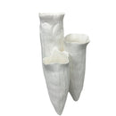 Axyaa Triangular Ceramic Coral Reef Vase - Abstract Handicraft Desktop Storage & Home Decor