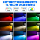 Axyaa 9LED RGBW Par Stage Lights - Remote Control DJ Disco Lighting