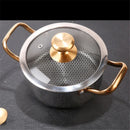 Axya Double Bottom Stainless Steel Soup Pot, Non-Stick Korean Hotpot
