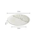 Axyaa Ceramic Steak Plate - Elegant Western Cuisine Tableware