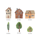 Axyaa Forest Town Wall Art Decal for Kids Baby Room - Vintage Style
