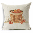 Axyaa Pumpkin Plant Linen Throw Pillowcases for Home Decor