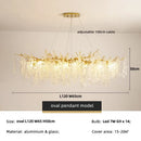 Luxury Axyaa Branch LED Pendant Lights, Gold Lustre Aluminium Lamparas