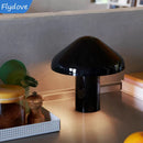 Axyaa Mushroom LED Desk Lamp: Nordic Modern Design, Portable Rechargeable Cordless Light