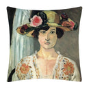 Axyaa Matisse Portrait Art Printed Cushion Cover 45X45cm