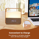 Axyaa Rechargeable Alarm Clock Night Light: Business & Children Sleeping Aid